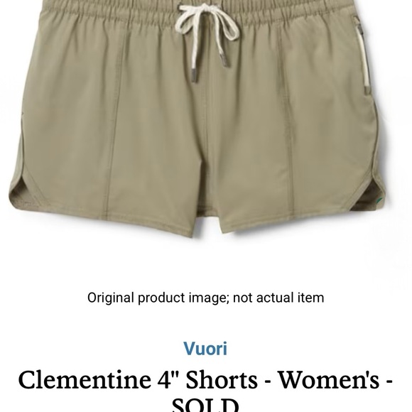 NWT W’s Vuori Lg Clementine 4” Short in Light Oregano. Packaging unopened! - Picture 3 of 8